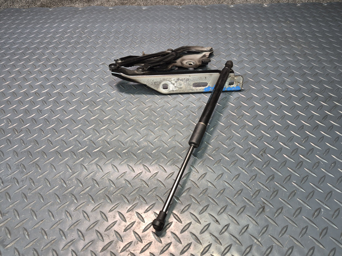 18-25 Audi A5 S5 Front Left & Right Hood Hinge w Shock Support Set Black OEM