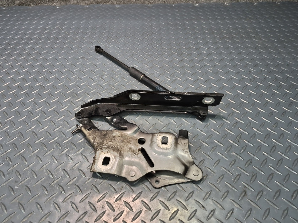 18-25 Audi A5 S5 Front Left & Right Hood Hinge w Shock Support Set Black OEM