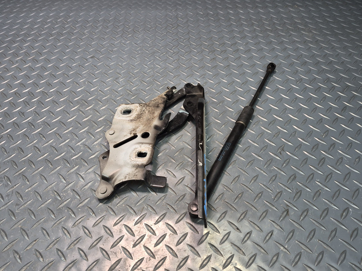 18-25 Audi A5 S5 Front Left & Right Hood Hinge w Shock Support Set Black OEM