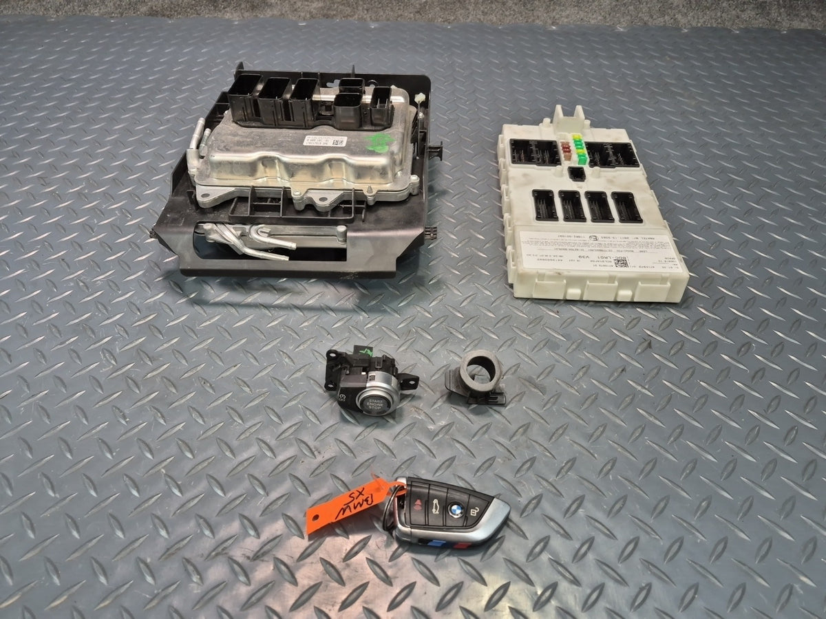2014-2018 BMW F15 X5 N63 AWD Engine ECU ECM DME Comfort BCU BCM Lock KEY Set