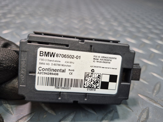 2014-2018 BMW F15 X5 Radio Remote Control Receiver Module Unit 8706502