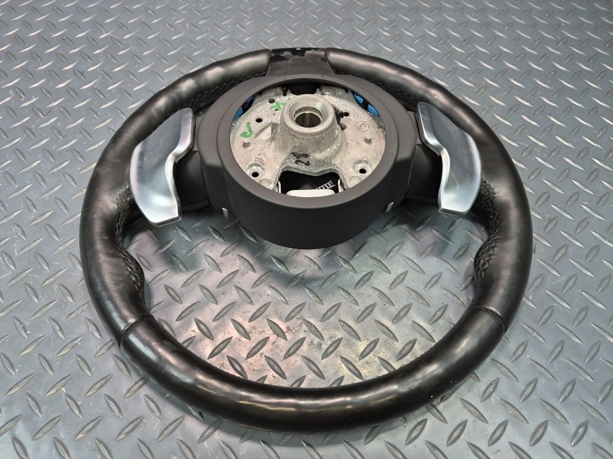 2014-2018 BMW F15 X5 M Sport Leather Heated Steering Black w Paddles & Controls