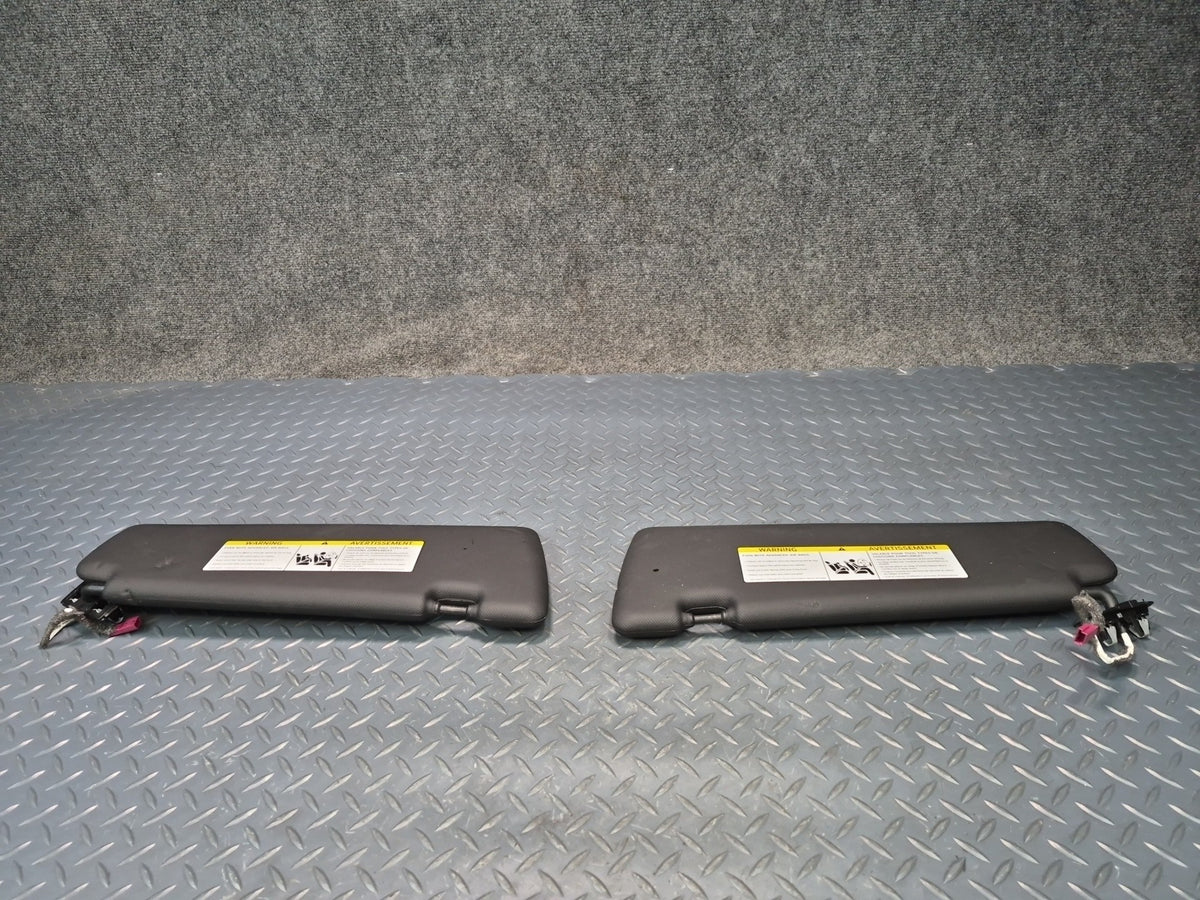 2014-2018 BMW F15 X5 Front Left & Right Sun Visor Black Set of 2