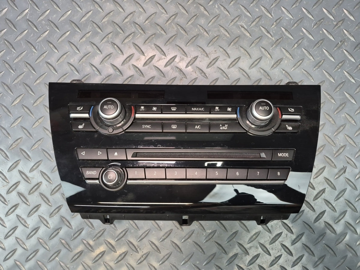 2014-2018 BMW F15 X5 Radio CD Player & A/C Heater Climate Control Switch Panel