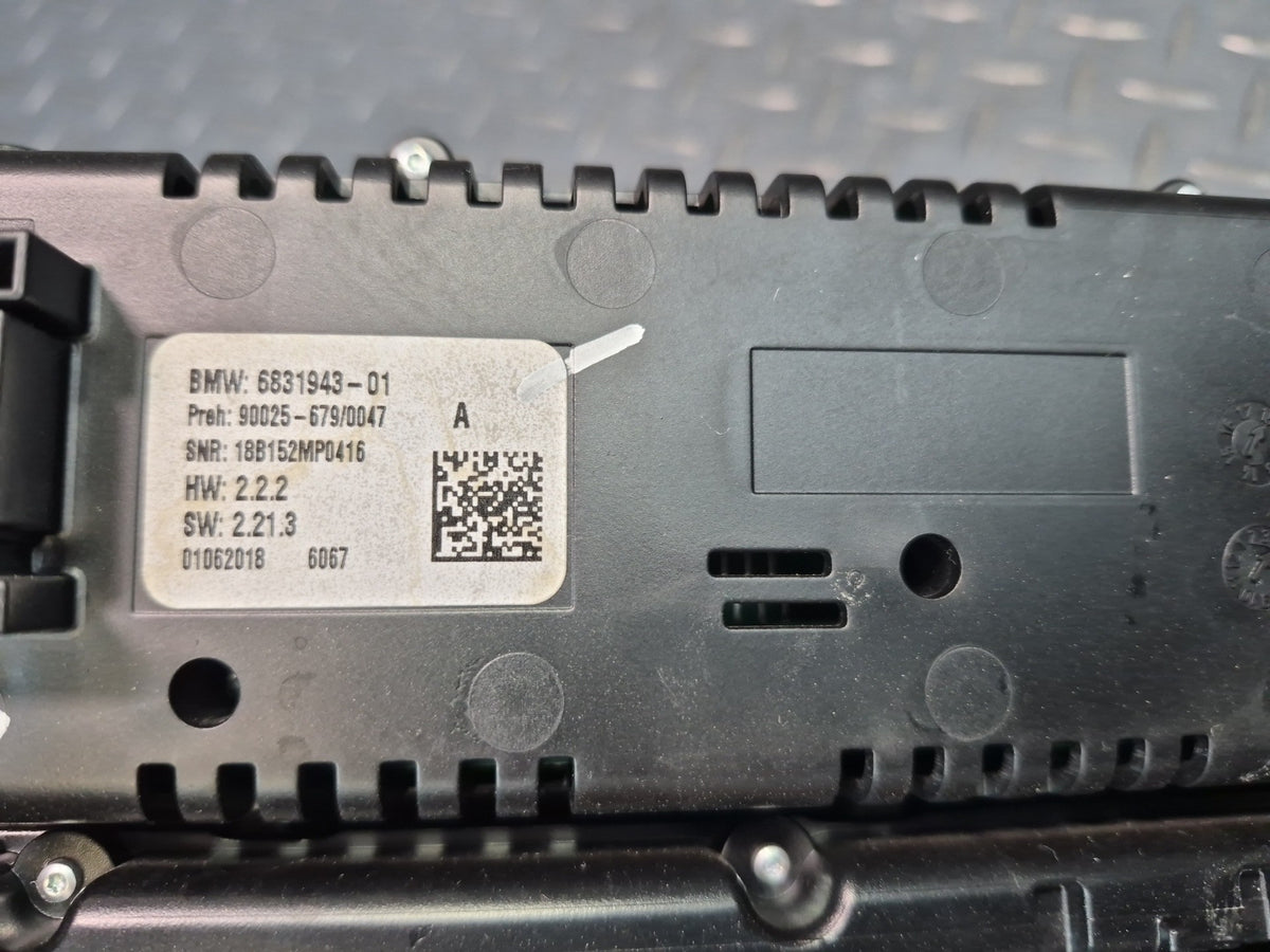 2014-2018 BMW F15 X5 Radio CD Player & A/C Heater Climate Control Switch Panel