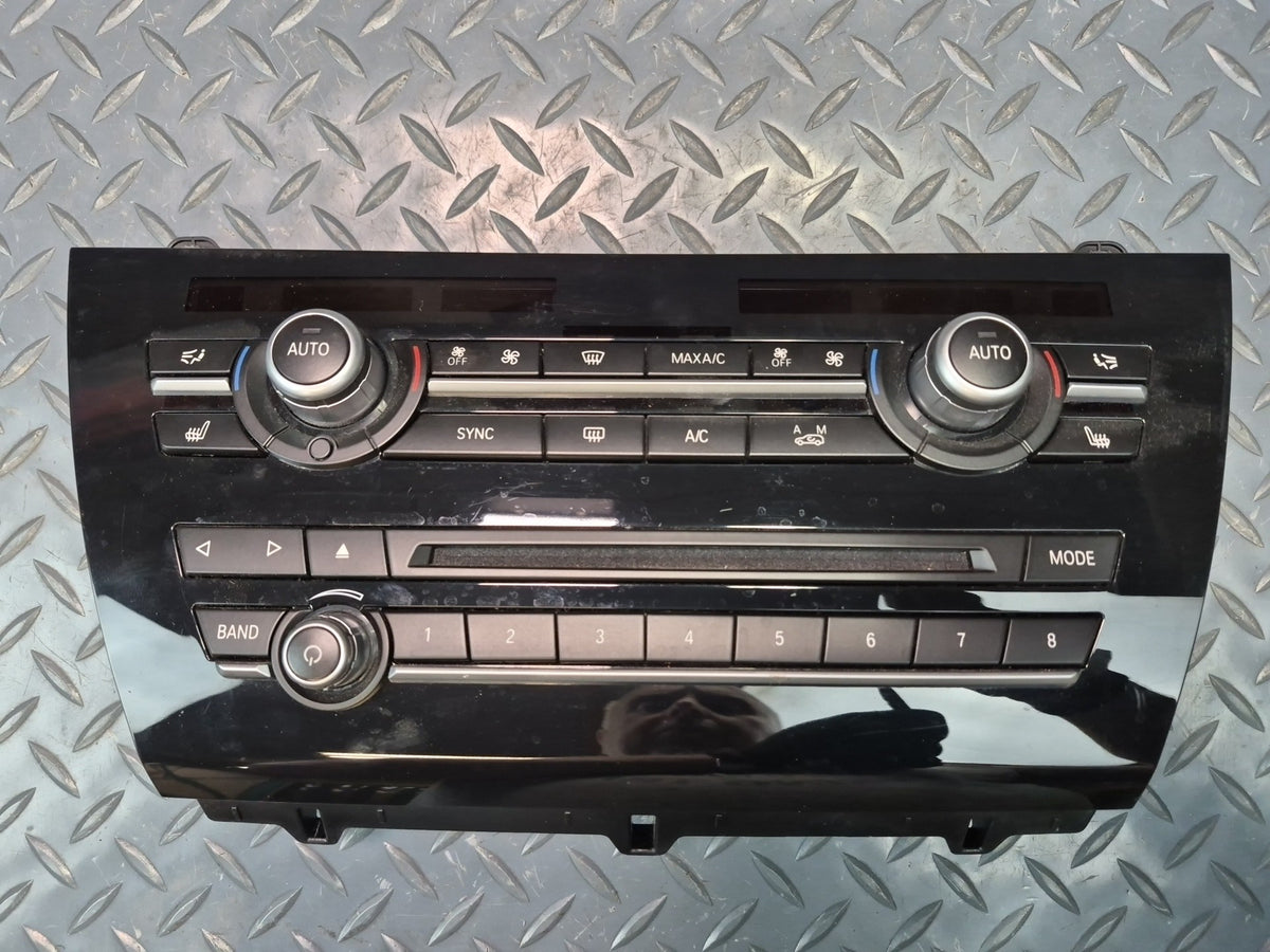 2014-2018 BMW F15 X5 Radio CD Player & A/C Heater Climate Control Switch Panel