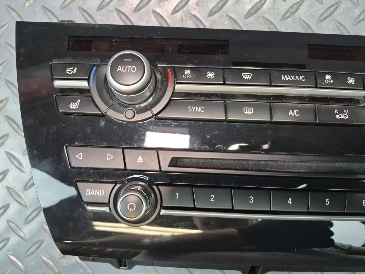 2014-2018 BMW F15 X5 Radio CD Player & A/C Heater Climate Control Switch Panel