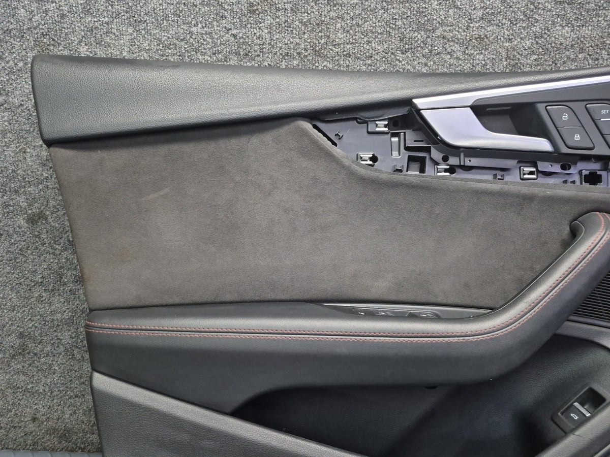 18-21 Audi F5A S5 Sportback Front Door Interior Trim Cover Panel Set of 2 OEM