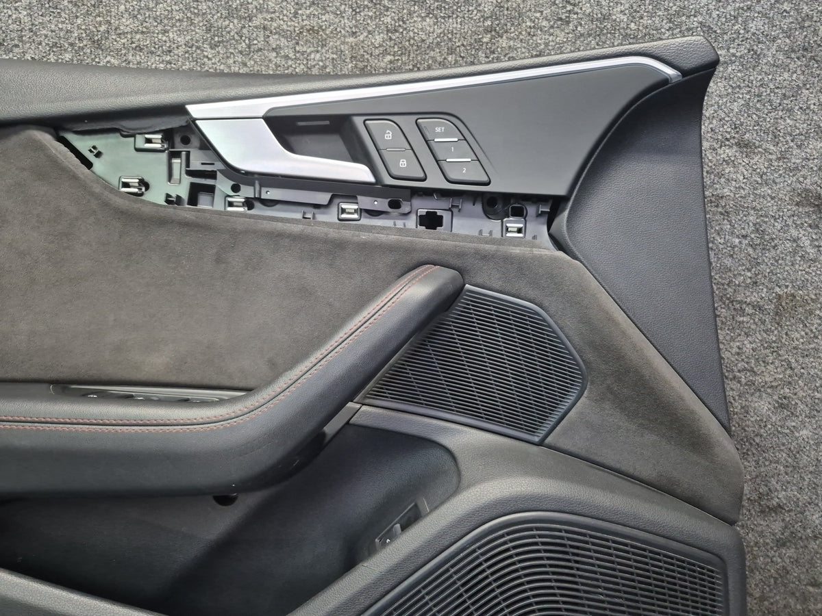 18-21 Audi F5A S5 Sportback Front Door Interior Trim Cover Panel Set of 2 OEM