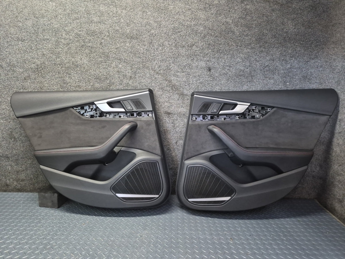 18-21 Audi F5A S5 Sportback Rear Door Interior Trim Cover Panel Set of 2 OEM