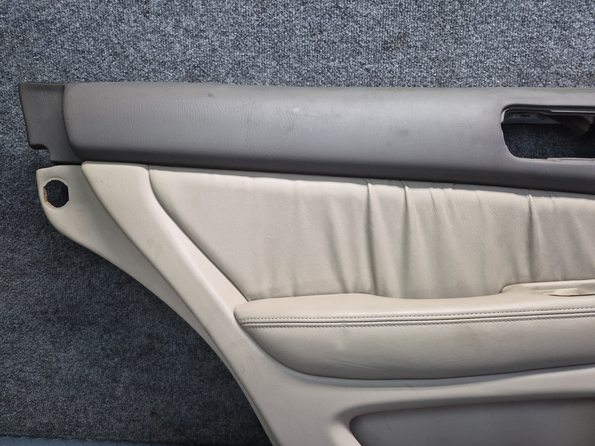 98-00 Lexus UCF20L LS400 Set of 2 Rear Door Interior Trim Cover Panel Ivory OEM
