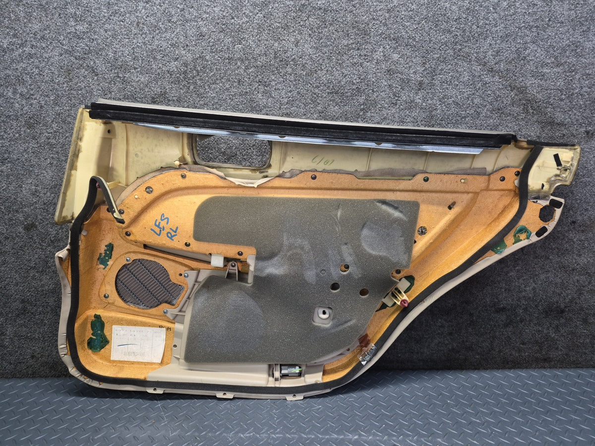 98-00 Lexus UCF20L LS400 Set of 2 Rear Door Interior Trim Cover Panel Ivory OEM