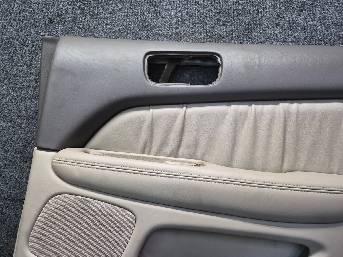 98-00 Lexus UCF20L LS400 Set of 2 Rear Door Interior Trim Cover Panel Ivory OEM