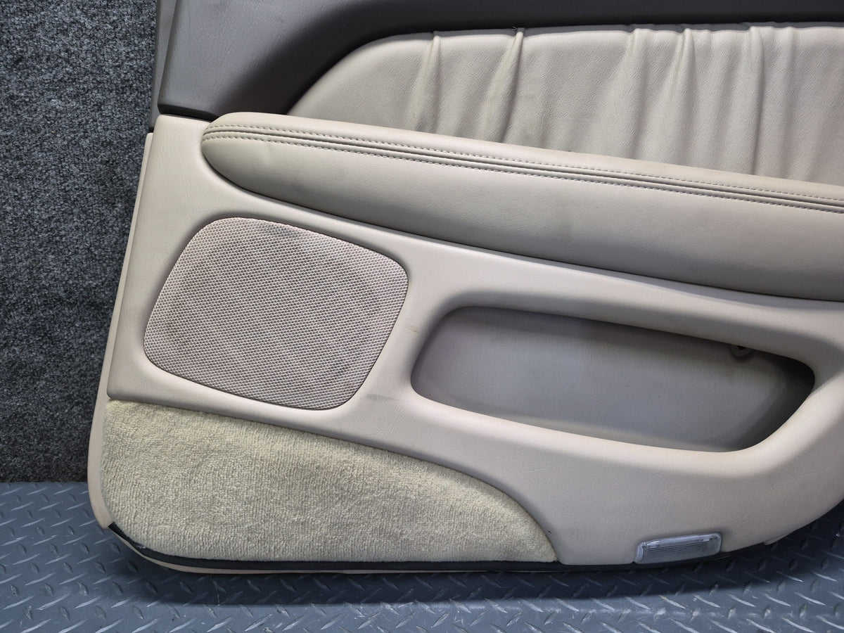 98-00 Lexus UCF20L LS400 Set of 2 Rear Door Interior Trim Cover Panel Ivory OEM