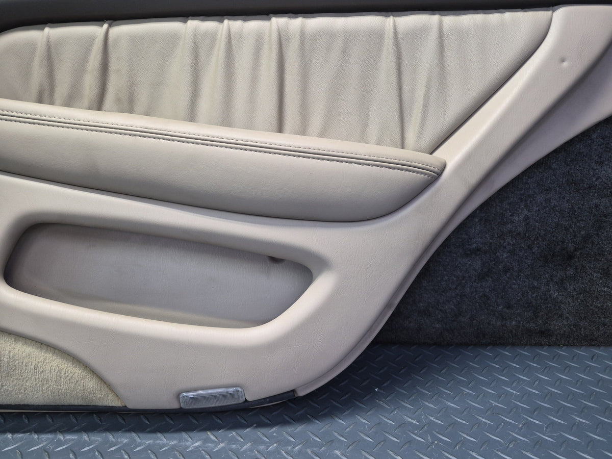 98-00 Lexus UCF20L LS400 Set of 2 Rear Door Interior Trim Cover Panel Ivory OEM