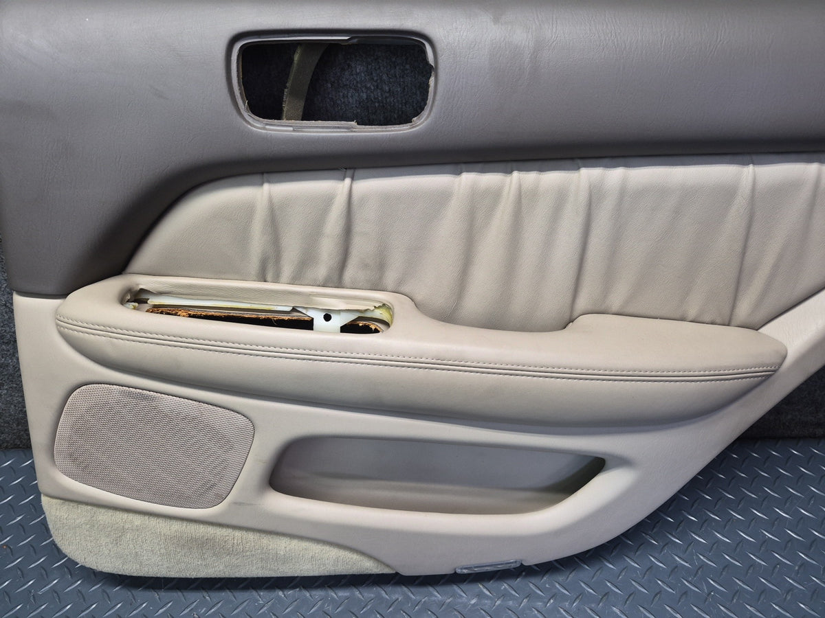 98-00 Lexus UCF20L LS400 Set of 2 Rear Door Interior Trim Cover Panel Ivory OEM