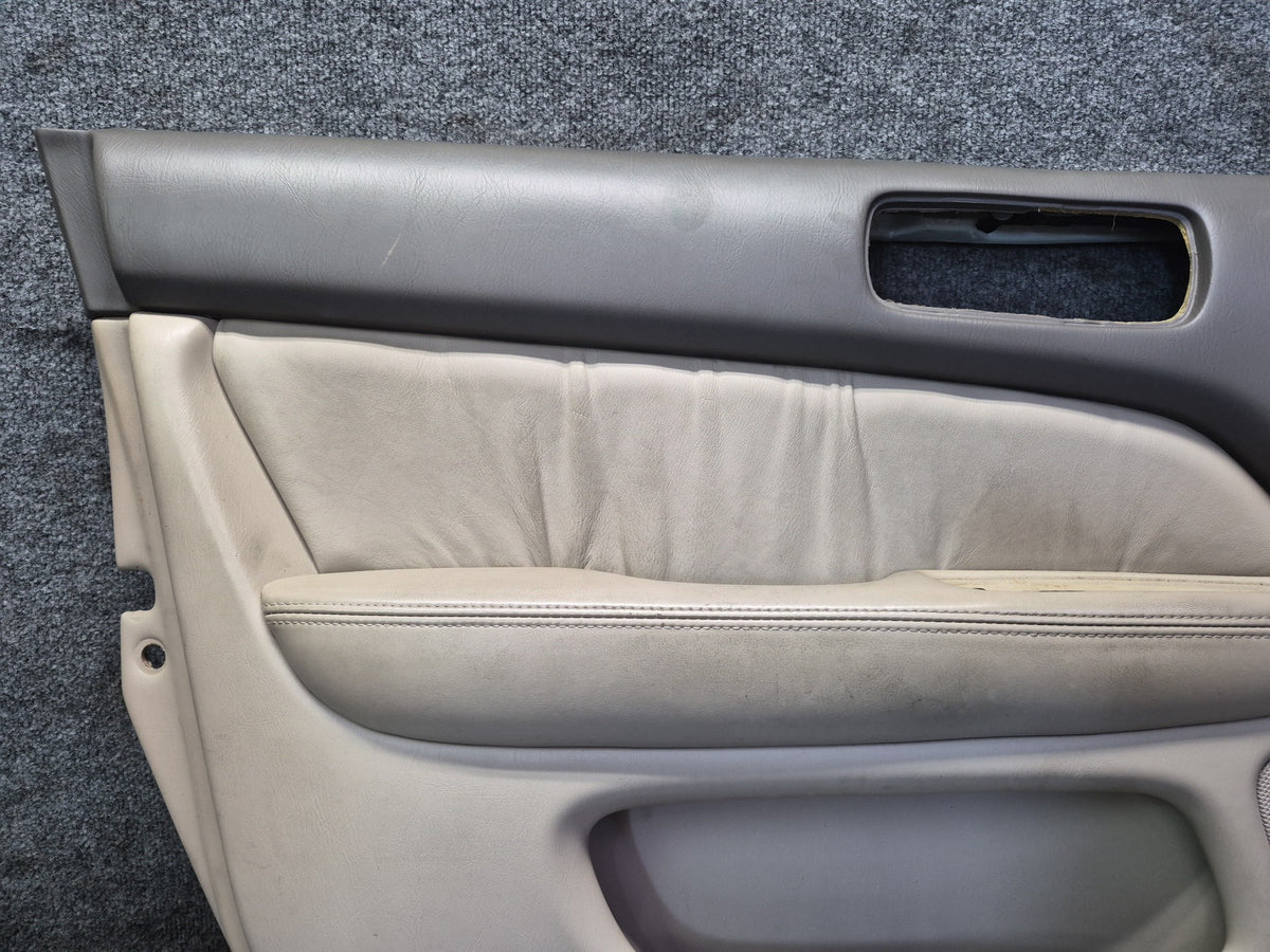 98-00 Lexus UCF20L LS400 Set of 2 Front Door Interior Trim Cover Panel Ivory OEM