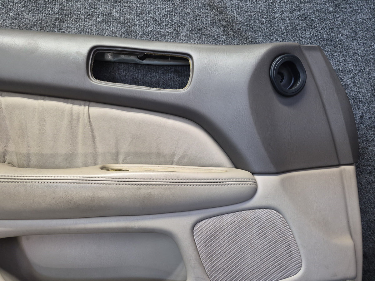 98-00 Lexus UCF20L LS400 Set of 2 Front Door Interior Trim Cover Panel Ivory OEM