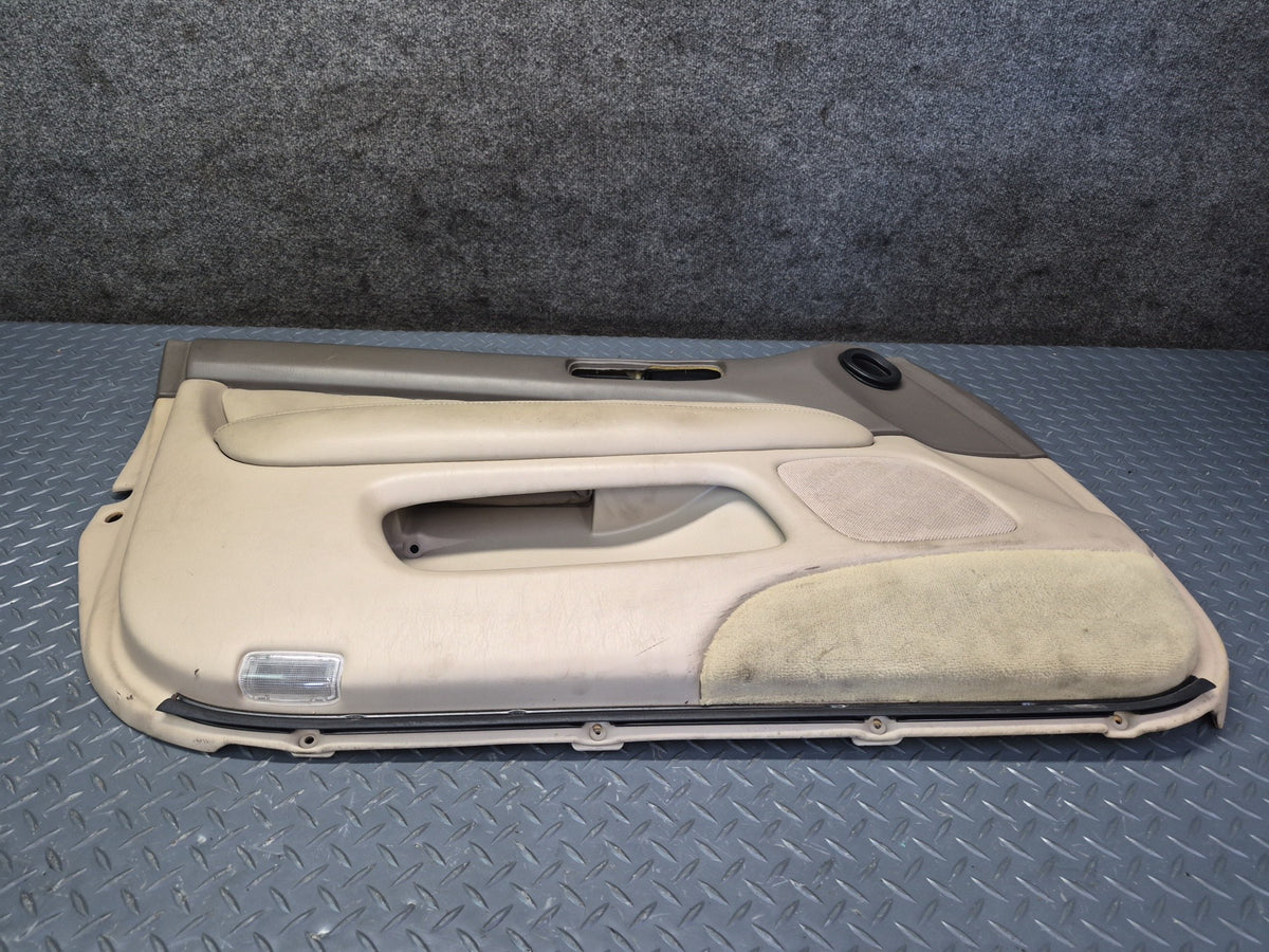 98-00 Lexus UCF20L LS400 Set of 2 Front Door Interior Trim Cover Panel Ivory OEM