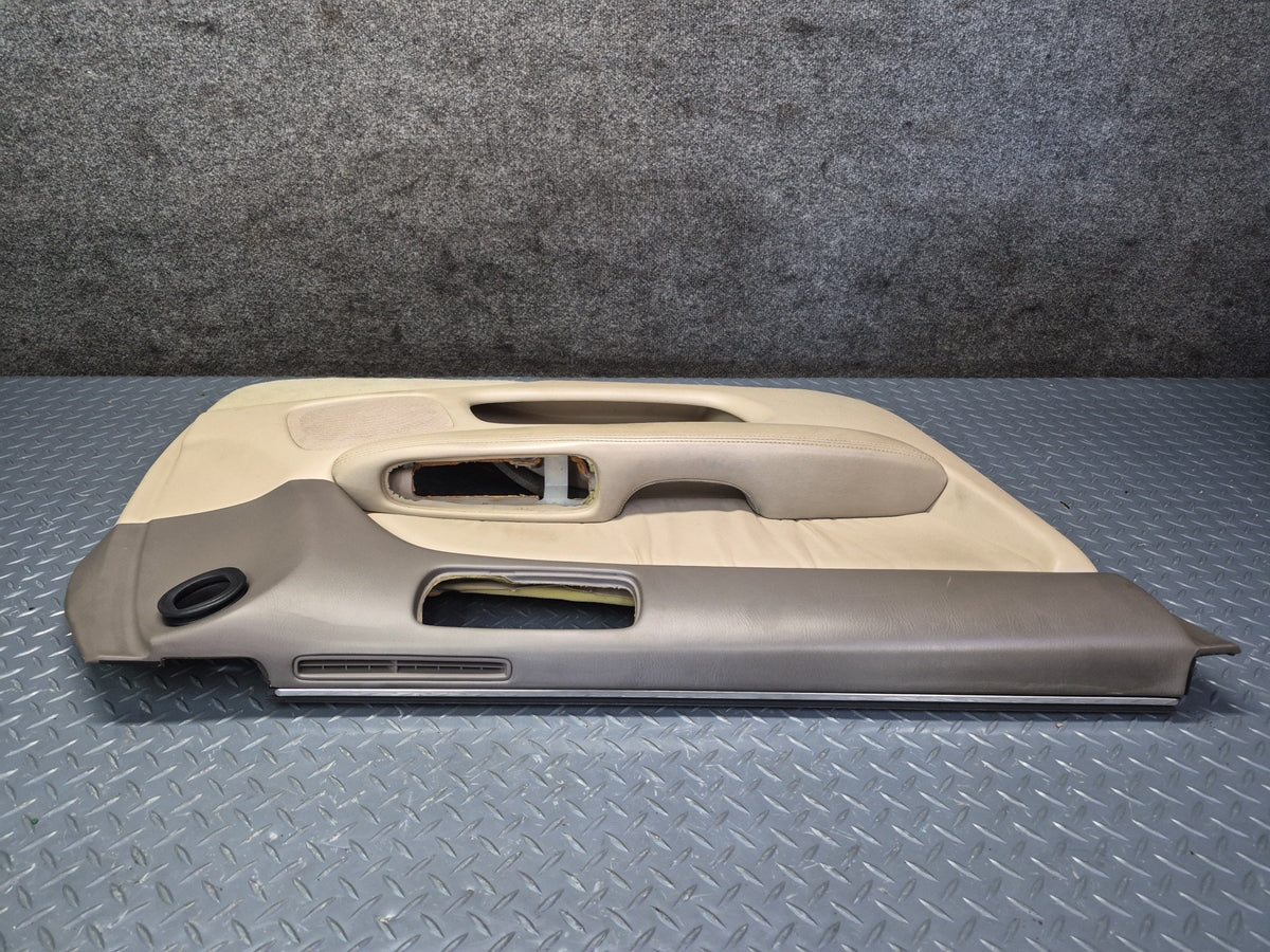98-00 Lexus UCF20L LS400 Set of 2 Front Door Interior Trim Cover Panel Ivory OEM