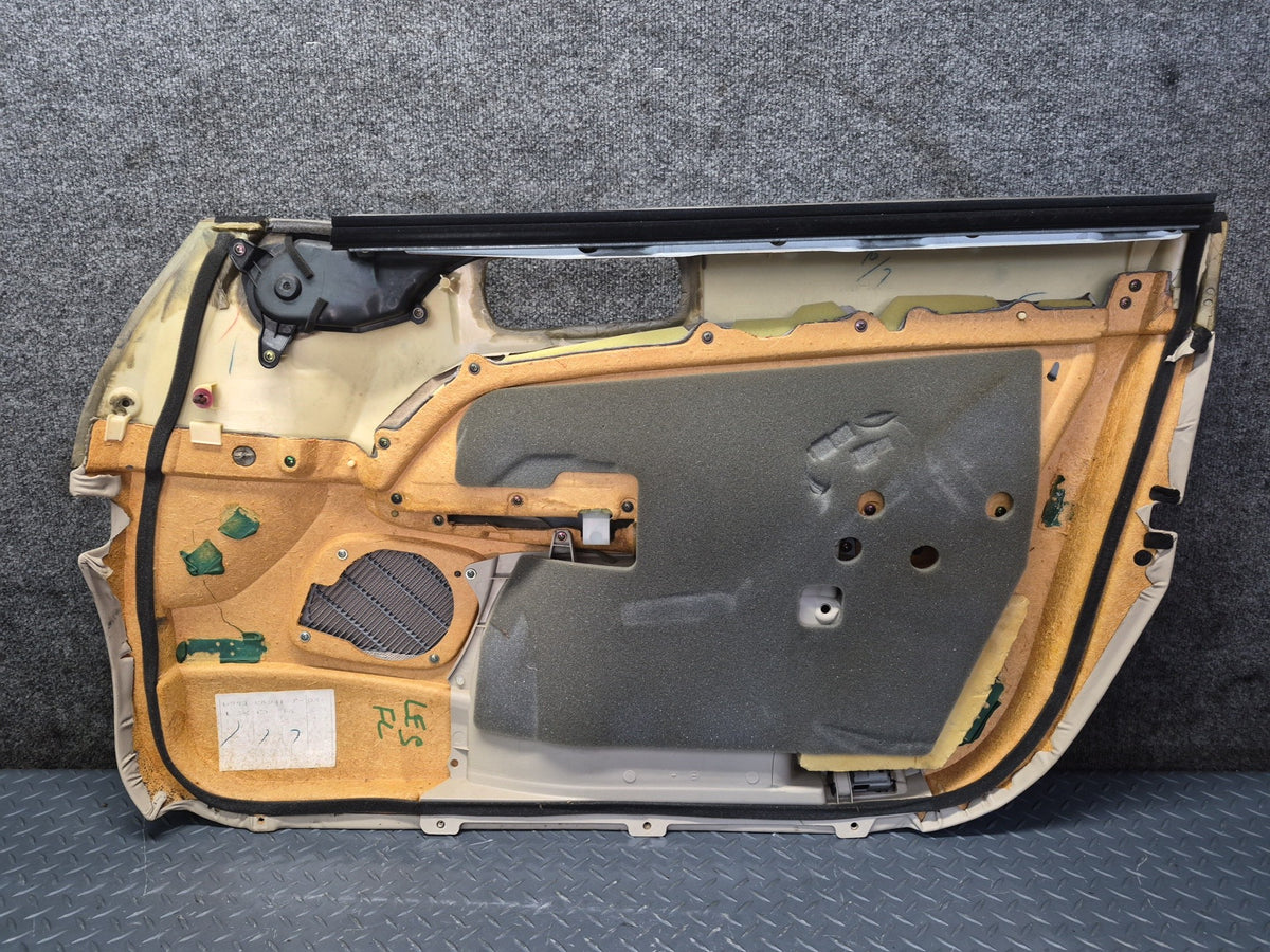 98-00 Lexus UCF20L LS400 Set of 2 Front Door Interior Trim Cover Panel Ivory OEM