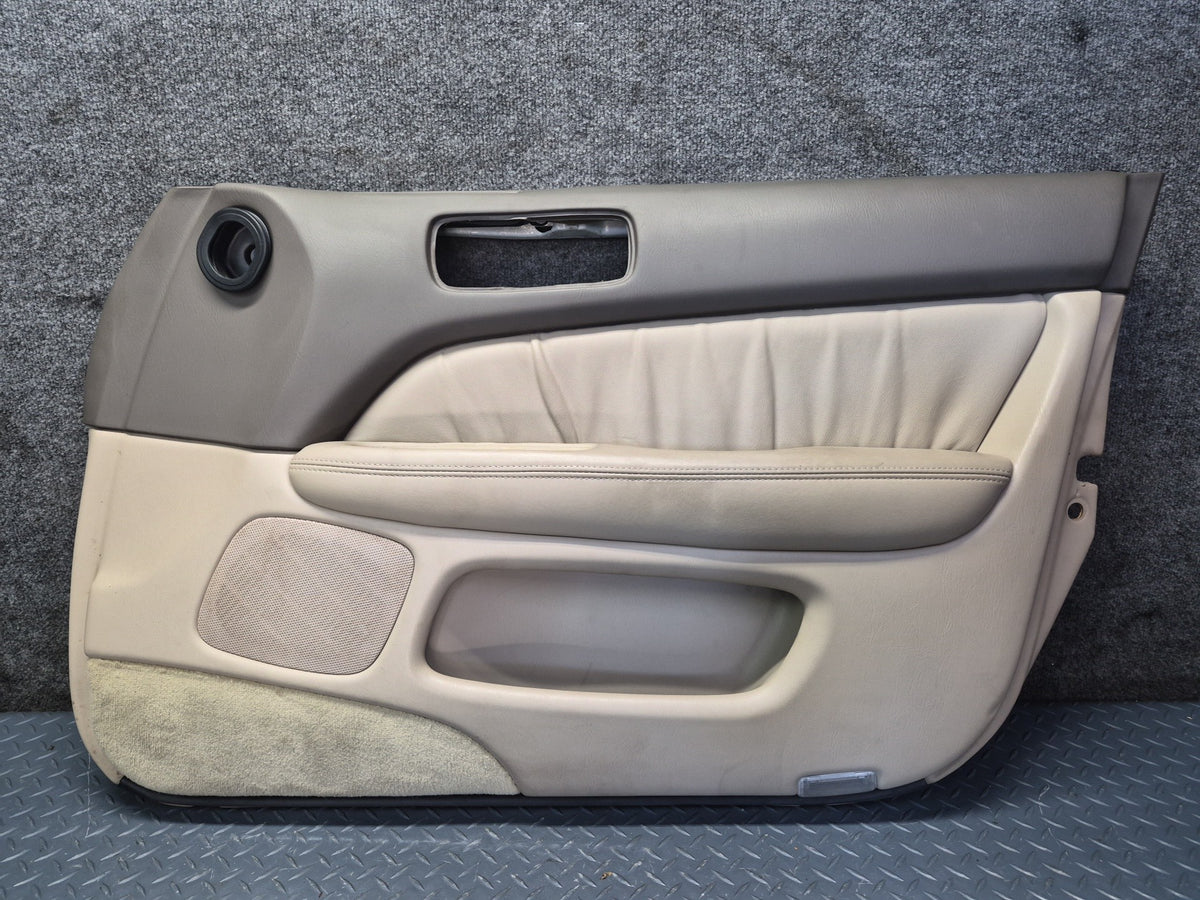 98-00 Lexus UCF20L LS400 Set of 2 Front Door Interior Trim Cover Panel Ivory OEM