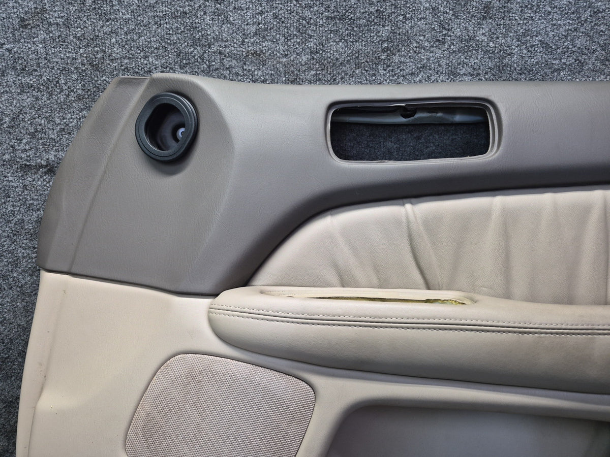 98-00 Lexus UCF20L LS400 Set of 2 Front Door Interior Trim Cover Panel Ivory OEM