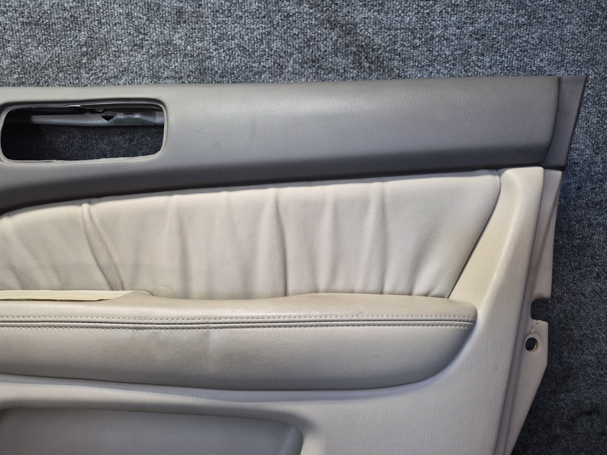 98-00 Lexus UCF20L LS400 Set of 2 Front Door Interior Trim Cover Panel Ivory OEM