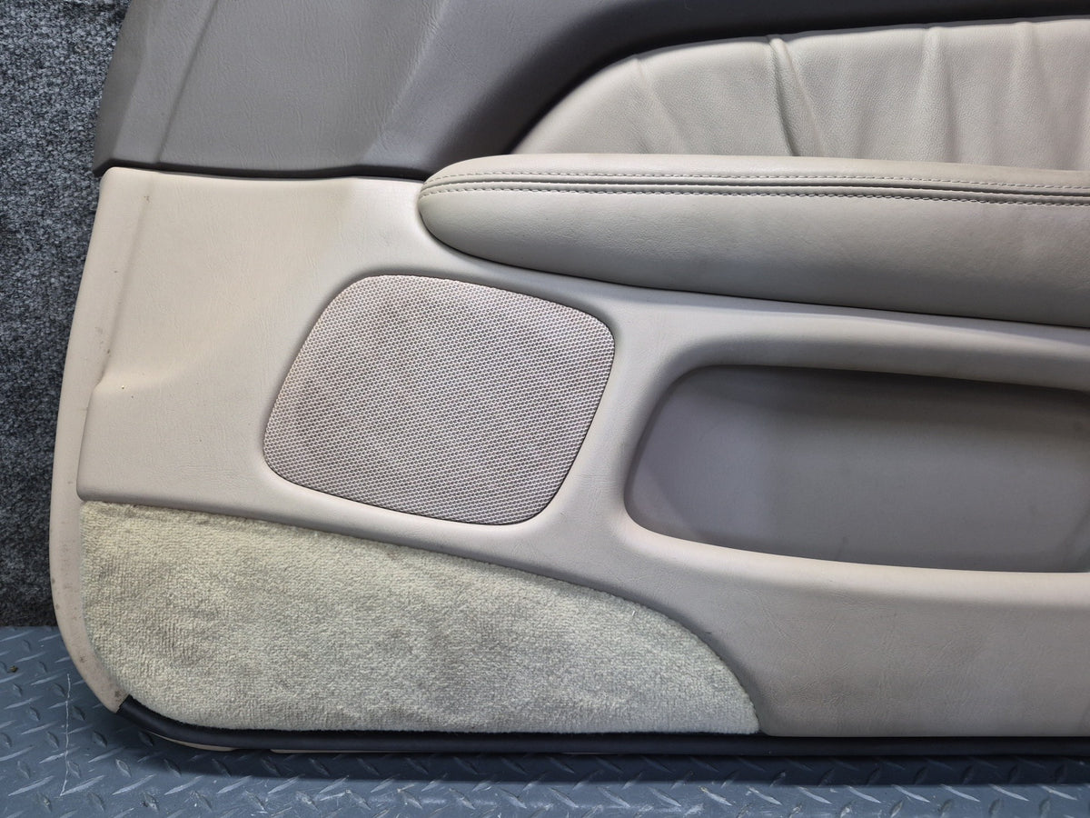 98-00 Lexus UCF20L LS400 Set of 2 Front Door Interior Trim Cover Panel Ivory OEM