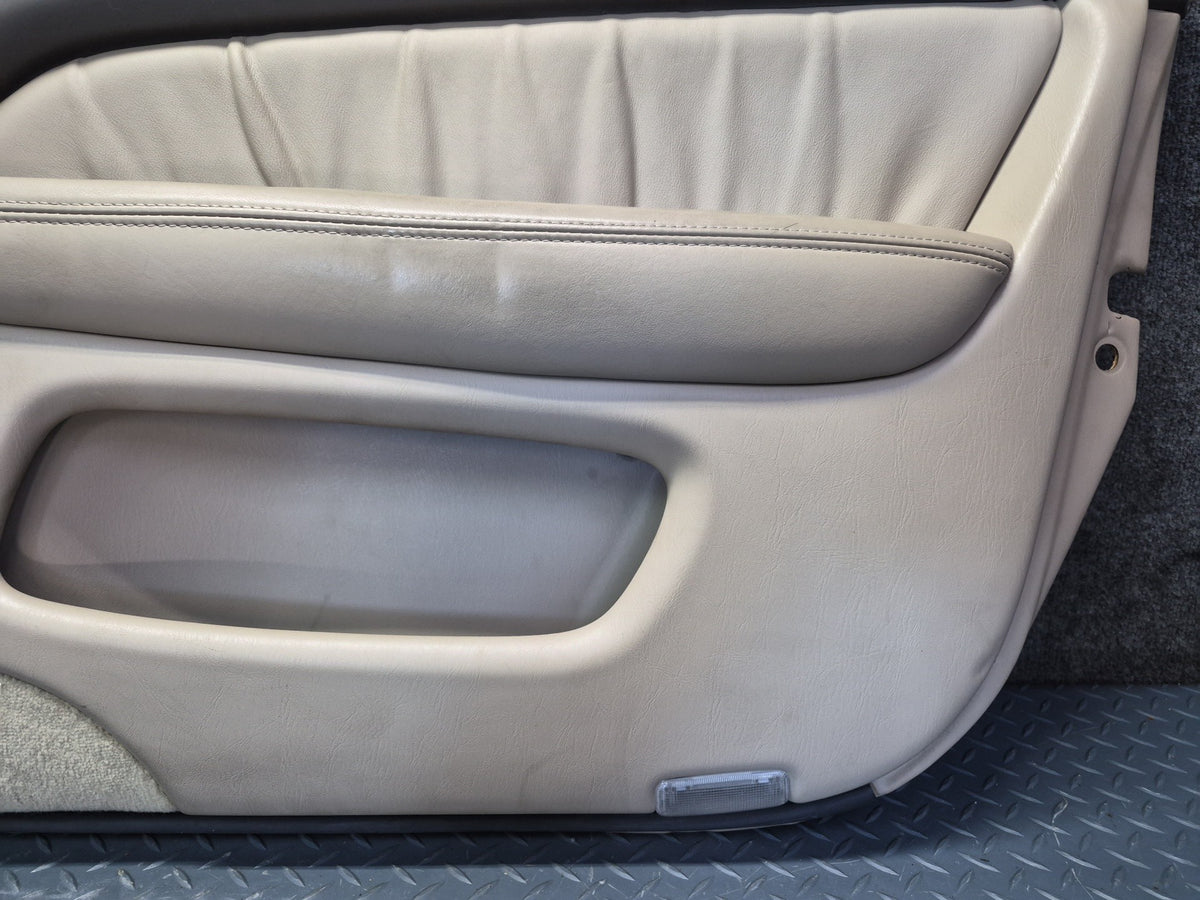 98-00 Lexus UCF20L LS400 Set of 2 Front Door Interior Trim Cover Panel Ivory OEM