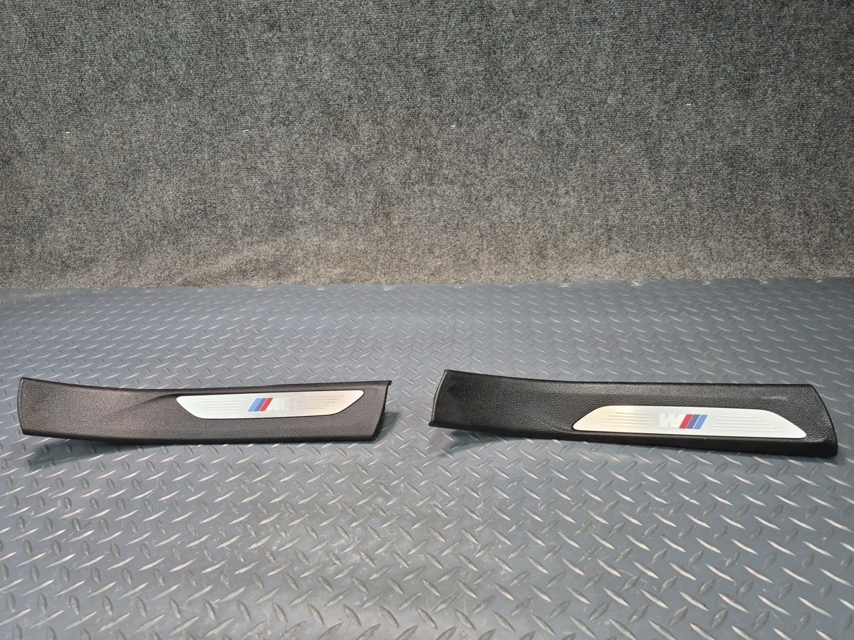 14-18 BMW F15 X5 M-sport Rear Left & Right Door Scuff Sill Plate Trim Panel Set