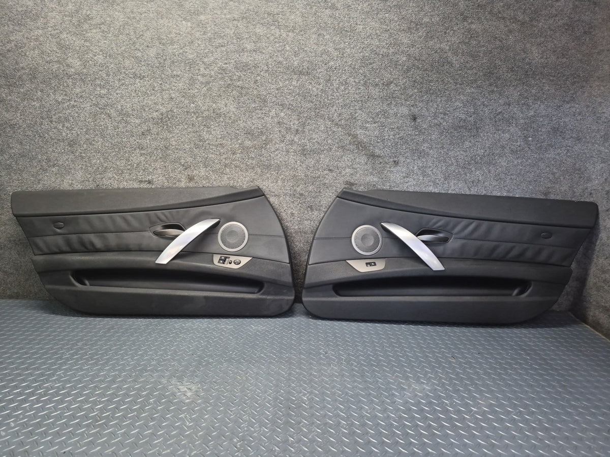 03-05 BMW E85 Z4 Set of 2 Left & Right Door Interior Trim Panel Black OEM