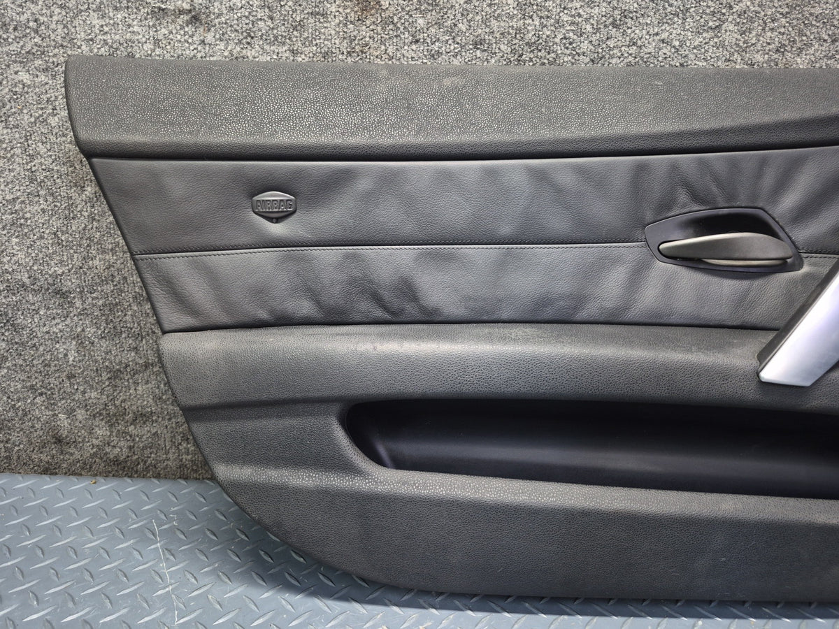 03-05 BMW E85 Z4 Set of 2 Left & Right Door Interior Trim Panel Black OEM