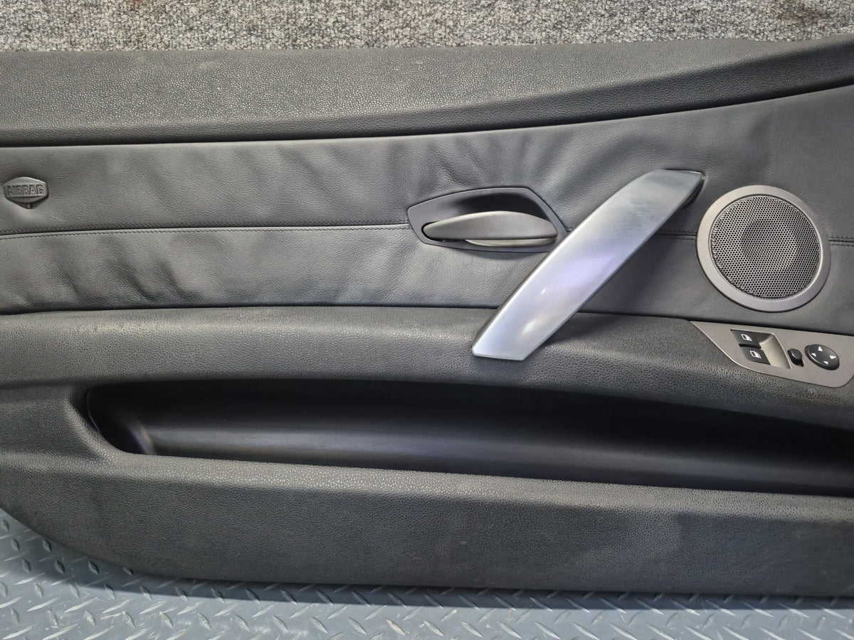 03-05 BMW E85 Z4 Set of 2 Left & Right Door Interior Trim Panel Black OEM