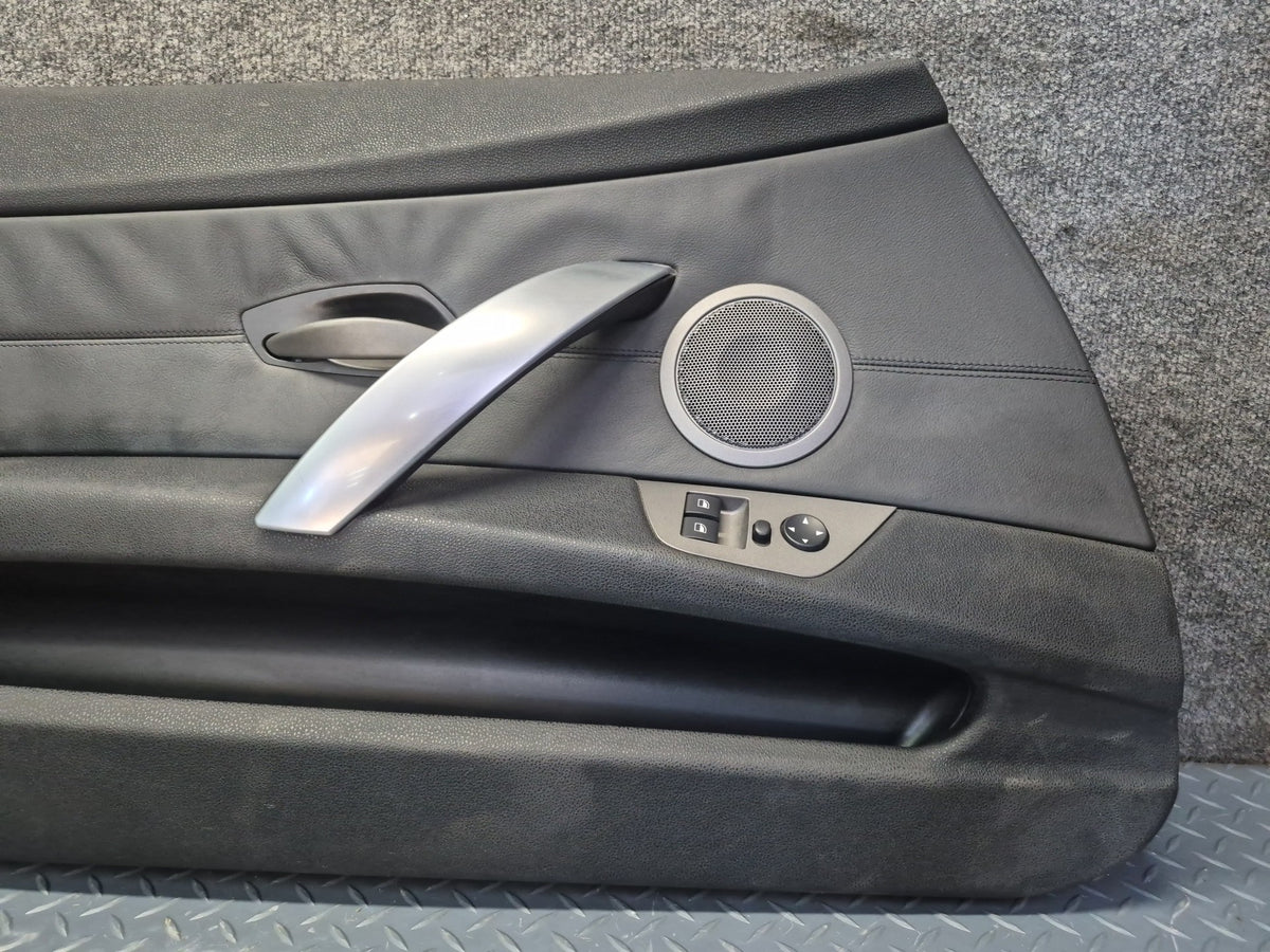 03-05 BMW E85 Z4 Set of 2 Left & Right Door Interior Trim Panel Black OEM