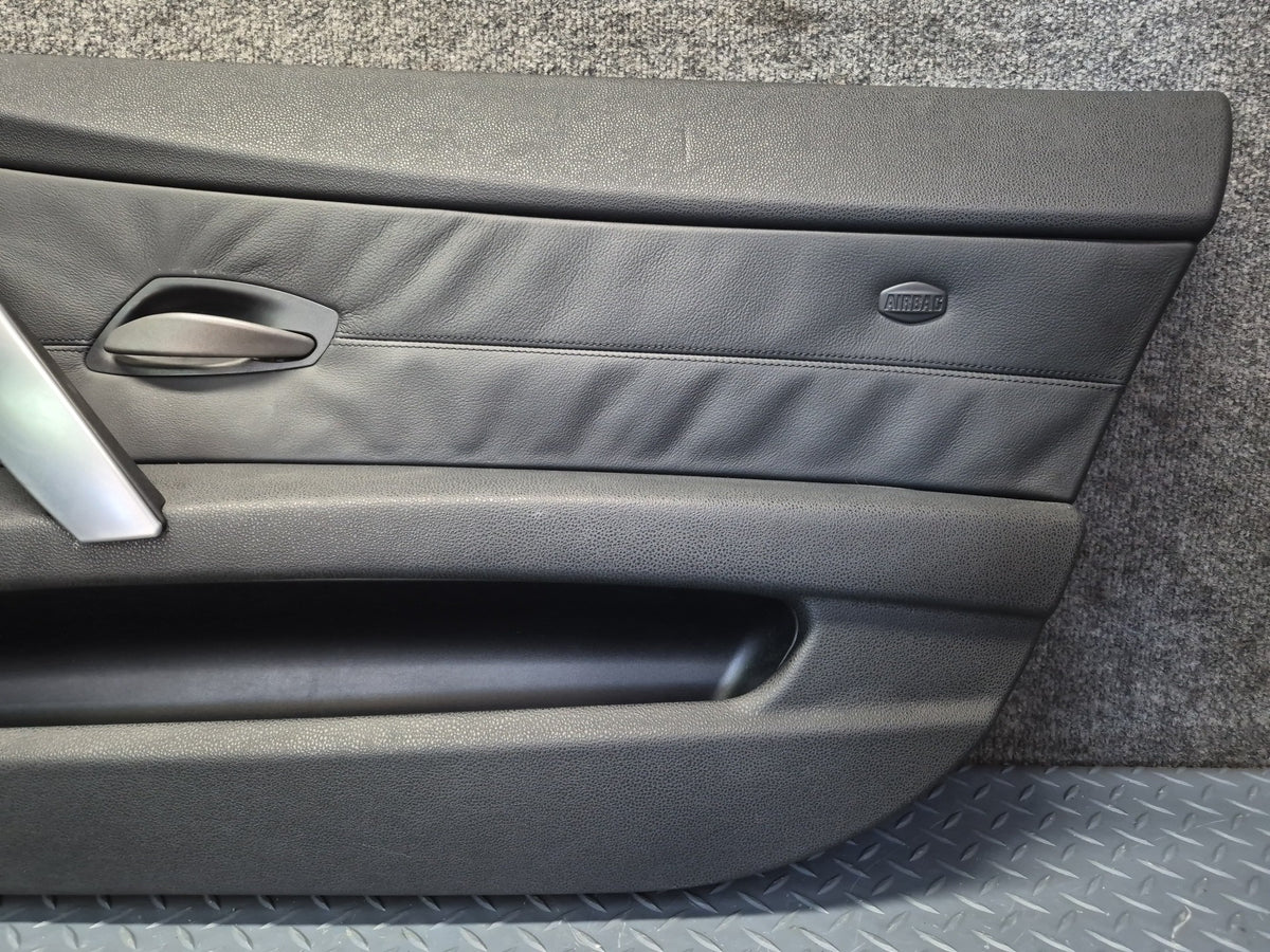 03-05 BMW E85 Z4 Set of 2 Left & Right Door Interior Trim Panel Black OEM