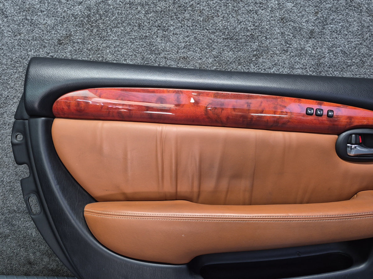 02-10 Lexus Z40 SC430 Set of 2 Left & Right Door Interior Trim Cover Panel OEM