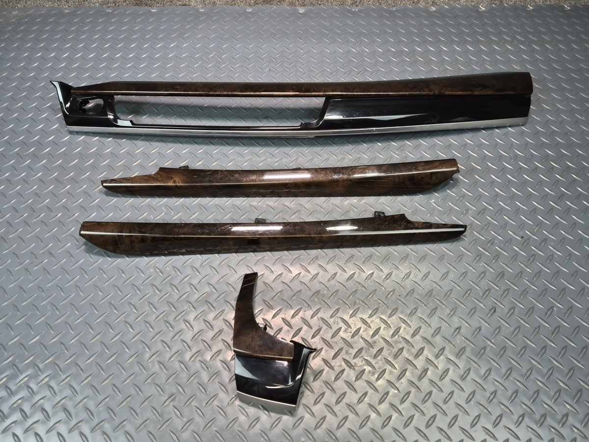 2014-2018 BMW F15 X5 Dash Front Left & Right Wood Trim Cover Panel Set of 4