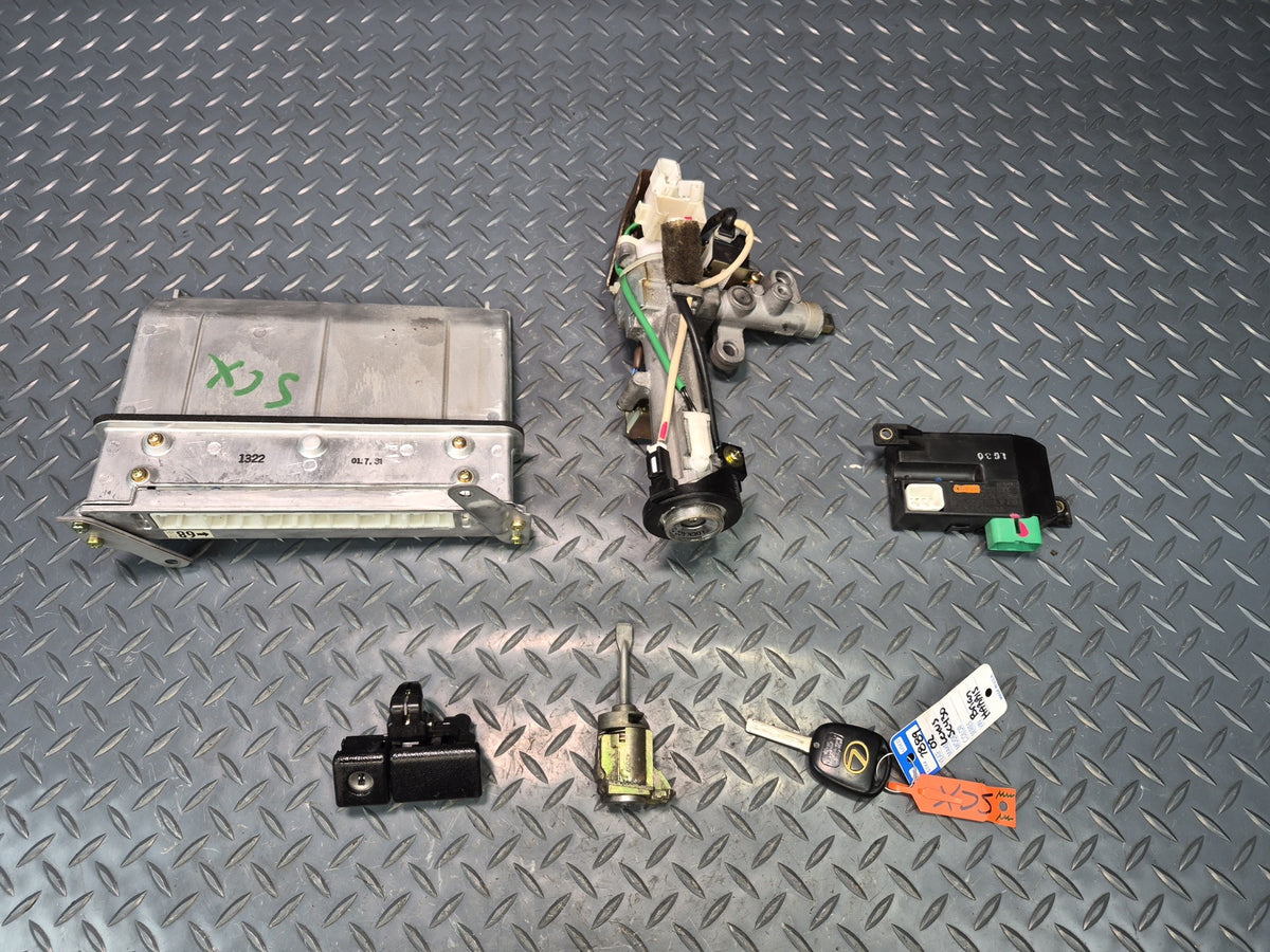 2002 Lexus UZZ40L SC430 3UZFE ECU ECM Immo Ignition Glove Door Lock KEY Set OEM
