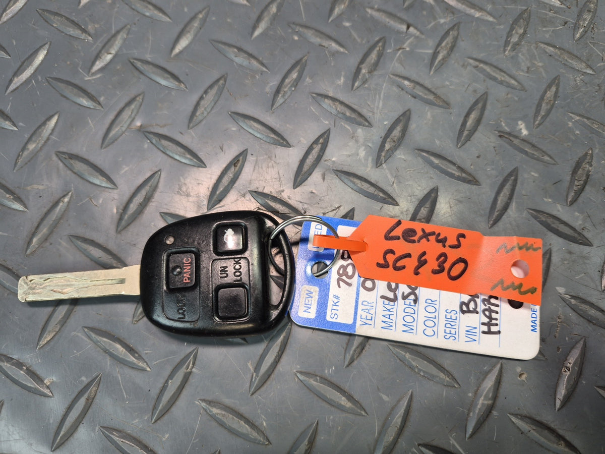 2002 Lexus UZZ40L SC430 3UZFE ECU ECM Immo Ignition Glove Door Lock KEY Set OEM