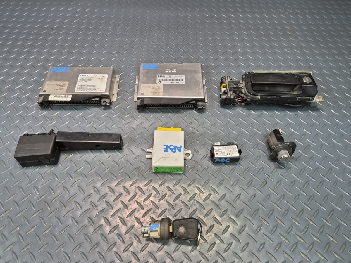 1997 BMW E31 840Ci M62 Engine ECU ECM DME TCU TCM Immo EWS Transmitter Lock Set