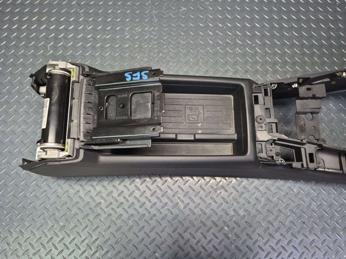 17-25 Audi A4 S4 A5 S5 Front Center Console Frame Trim Cover Panel Black OEM