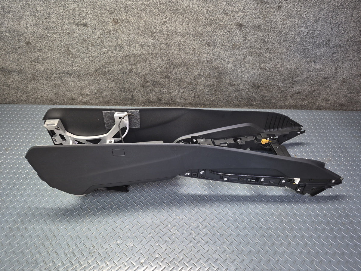 17-25 Audi A4 S4 A5 S5 Front Center Console Frame Trim Cover Panel Black OEM