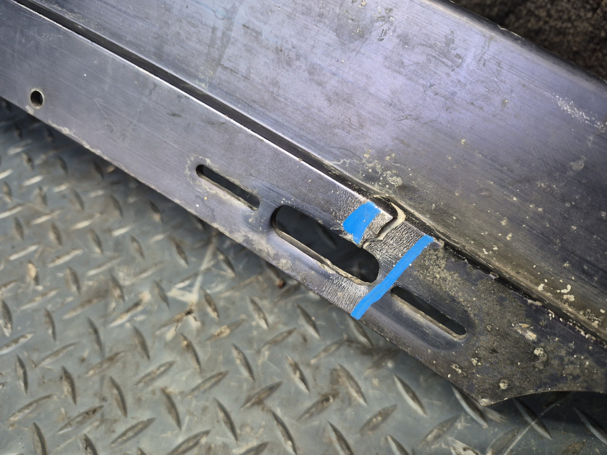 1994-1997 BMW E31 840Ci Front Bumper Impact Reinforcement Bar 1970601 Damaged
