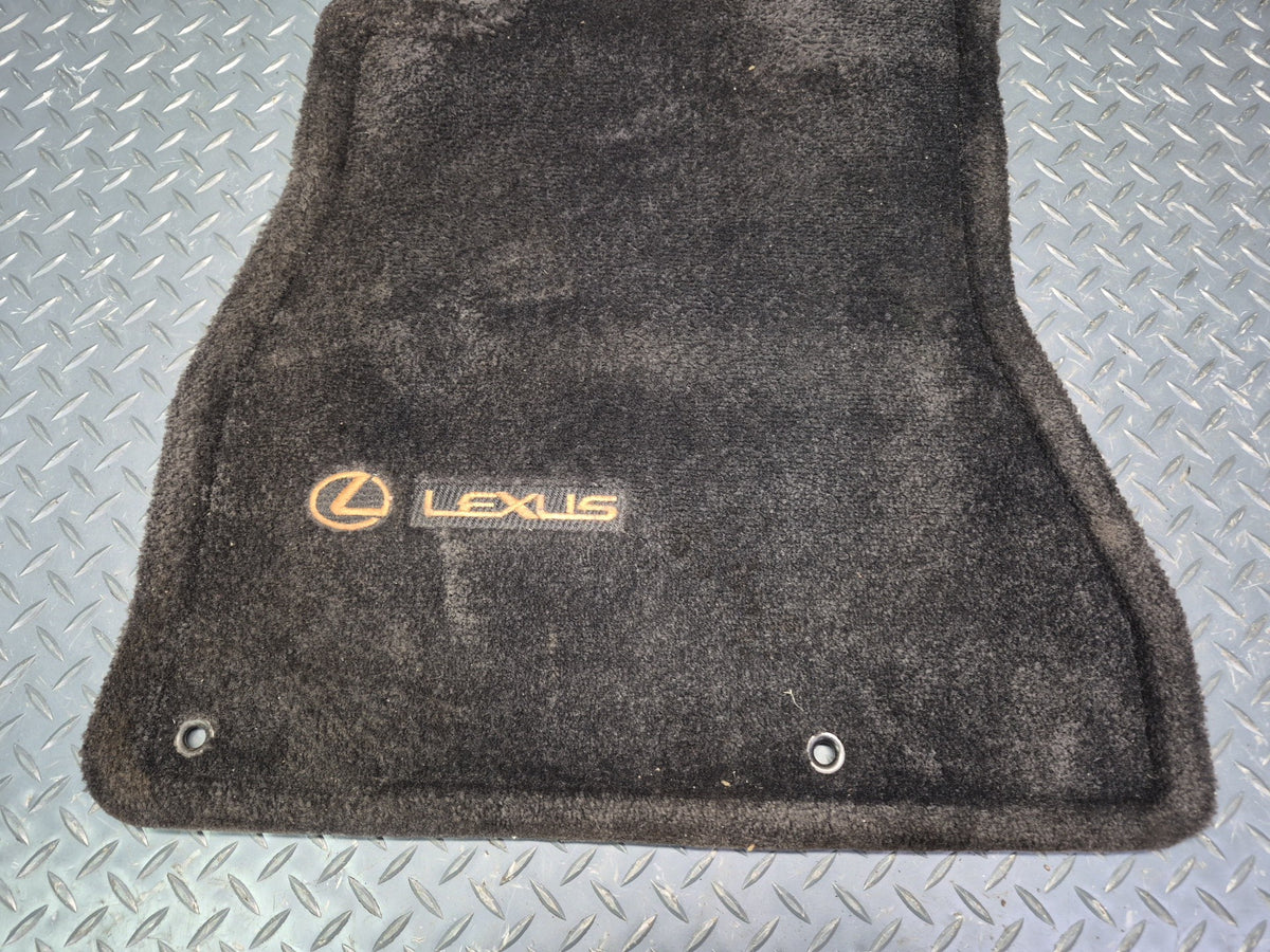 02-10 Lexus UZZ40L SC430 Front & Rear Left Right Floor MAT Carpet Black Set OEM