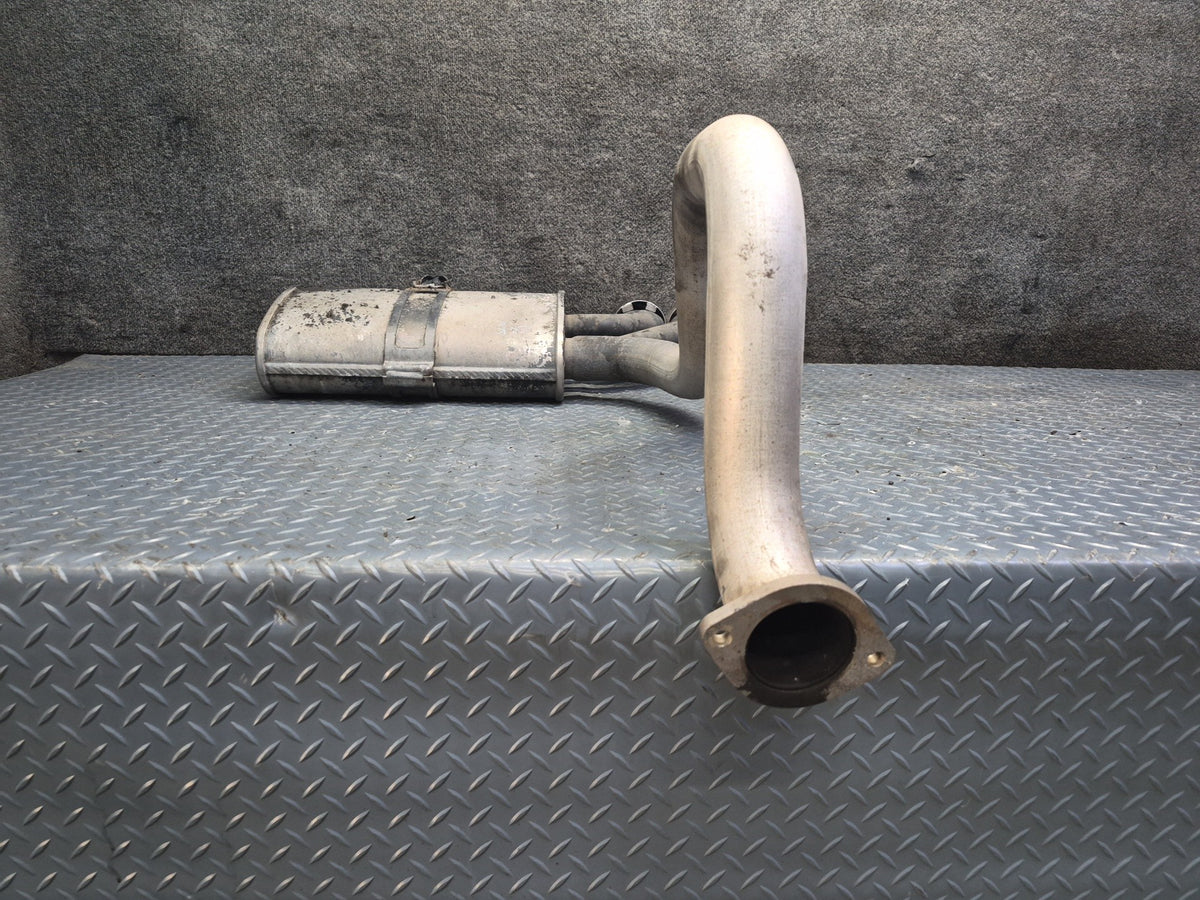 97-99 Chevrolet Corvette C5 Rear Left & Right Exhaust Muffler w Tips Set 45K OEM