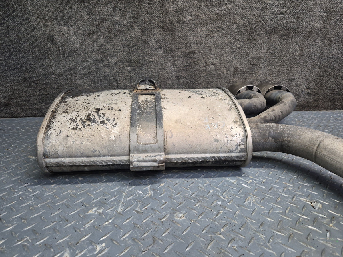 97-99 Chevrolet Corvette C5 Rear Left & Right Exhaust Muffler w Tips Set 45K OEM