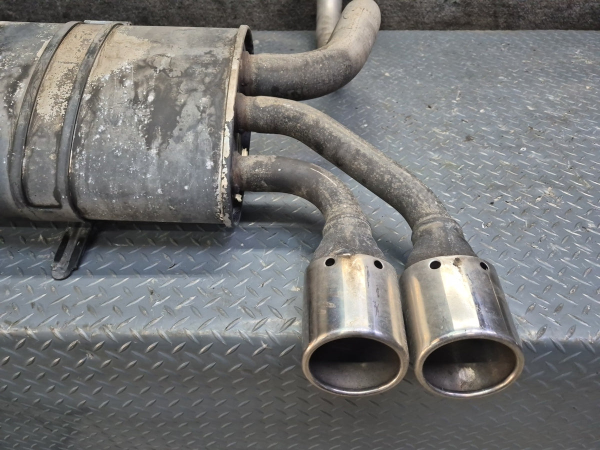 97-99 Chevrolet Corvette C5 Rear Left & Right Exhaust Muffler w Tips Set 45K OEM