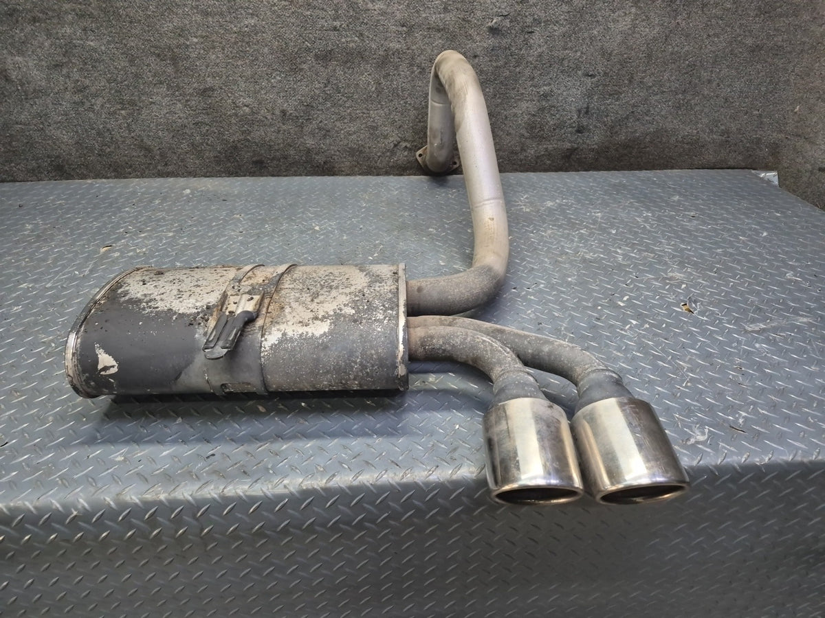 97-99 Chevrolet Corvette C5 Rear Left & Right Exhaust Muffler w Tips Set 45K OEM