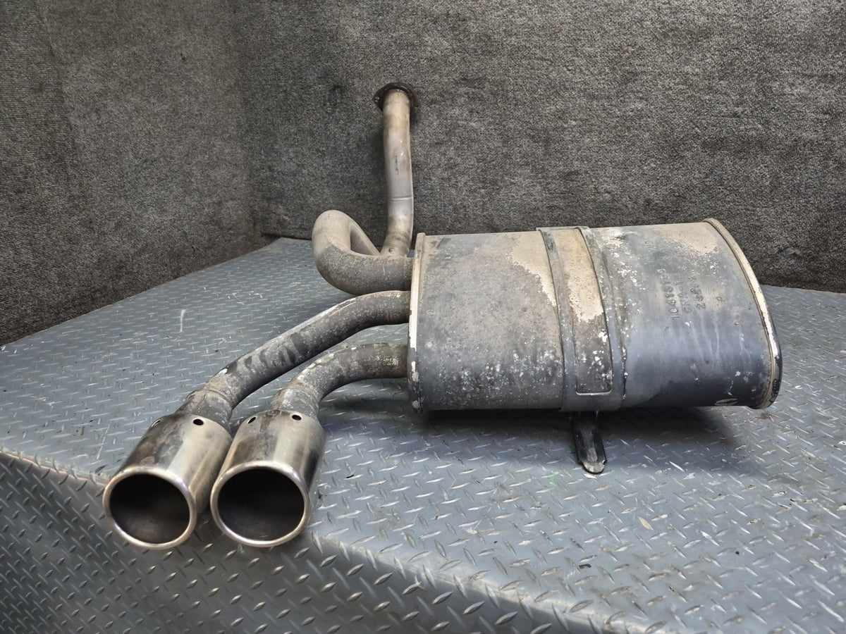 97-99 Chevrolet Corvette C5 Rear Left & Right Exhaust Muffler w Tips Set 45K OEM